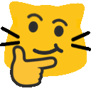 Meow Thinkingsmirk — cat emoji for Slack & Discord