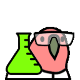 Science Parrot — cartoon emoji for Slack & Discord (Discord)
