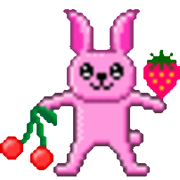 Rabbit Fruit — cartoon emoji for Slack & Discord (Discord)
