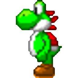 Yoshi Spin — cartoon emoji for Slack & Discord (Discord)