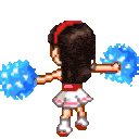 Cheerleader — cartoon emoji for Slack & Discord