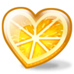 Orange Heart — heart emoji for Slack & Discord (Discord)