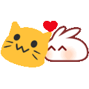 Meow Bunnysnuggle — cartoon emoji for Slack & Discord