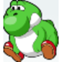 Fat Yoshi Emoji — cartoon emoji for Slack & Discord