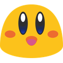 Kirby Blob — cartoon emoji for Slack & Discord
