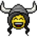 Smiley Barbarian — cartoon emoji for Slack & Discord