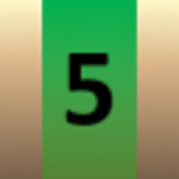 Number 5 Green Square — number emoji for Slack & Discord (Discord)