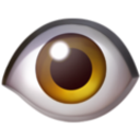 Eye Left — cartoon emoji for Slack & Discord