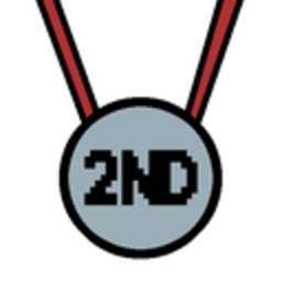 Second Place Medal — symbol emoji for Slack & Discord (Discord)