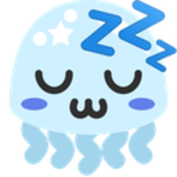 Jellyfish Sleep — cartoon emoji for Slack & Discord (Discord)