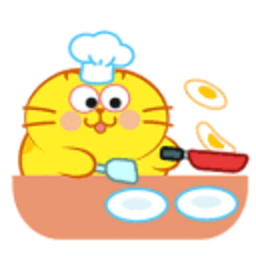 Cooking Cat — cartoon emoji for Slack & Discord (Discord)