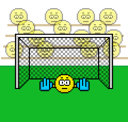 Goalie Soccer 2 — cartoon emoji for Slack & Discord