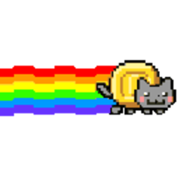 Nyancat Coin — rainbow emoji for Slack & Discord (Discord)