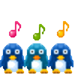 3penguins Singing — animal emoji for Slack & Discord (Discord)