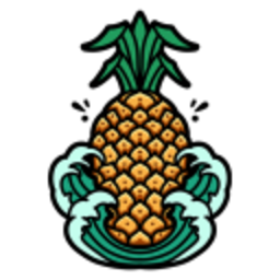 Pineapple Flow — cartoon emoji for Slack & Discord (Discord)
