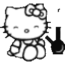 Hellokitty Bong — cartoon emoji for Slack & Discord