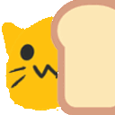 Meow Bread Disappear — cat emoji for Slack & Discord