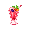 Pink Icecream Sundae — dessert emoji for Slack & Discord