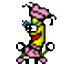 Bananadance Girl — cartoon emoji for Slack & Discord