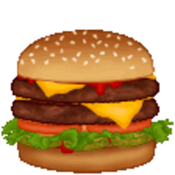 Nom Burger — food emoji for Slack & Discord (Discord)
