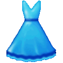 Blue Dress — blue emoji for Slack & Discord