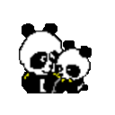 Panda Cuddle — cartoon emoji for Slack & Discord