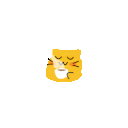 Meow Coffeespitting — cartoon emoji for Slack & Discord