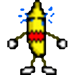 Banana Cry — cartoon emoji for Slack & Discord (Discord)