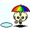 Cat Rain — cartoon emoji for Slack & Discord