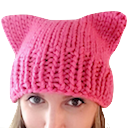 Pussy Hat — pink emoji for Slack & Discord