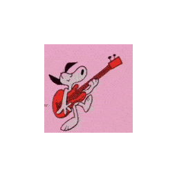 Snoopy Guitar — cartoon emoji for Slack & Discord (Discord)