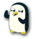 Dancing Penguin 4 — cartoon emoji for Slack & Discord