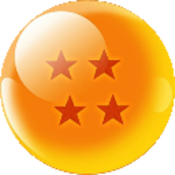 Dragonball Four Stars — orange emoji for Slack & Discord (Discord)