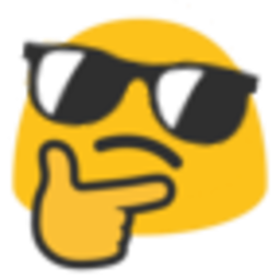 Blob Thinking Cool — thinking emoji for Slack & Discord (Discord)