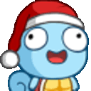 Squirtle Xmas — cartoon emoji for Slack & Discord