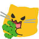 Meow Cactus — cartoon emoji for Slack & Discord