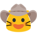 Meow Cowboysmile — cartoon emoji for Slack & Discord