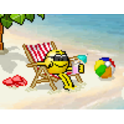 Beach Vacation — cartoon emoji for Slack & Discord (Discord)