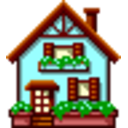 Blue House — cartoon emoji for Slack & Discord