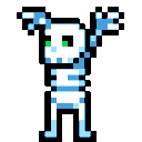 Boogie Skeleton — pixel-art emoji for Slack & Discord
