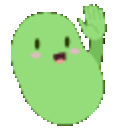 Bean Wave — cartoon emoji for Slack & Discord
