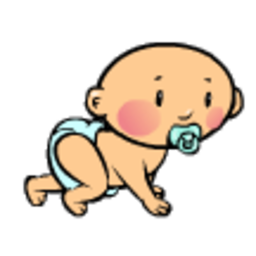Crawling Baby — baby emoji for Slack & Discord (Discord)