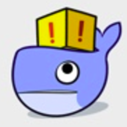 Docker Warning — cartoon emoji for Slack & Discord (Discord)