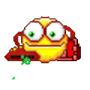 Leaf Blower — cartoon emoji for Slack & Discord