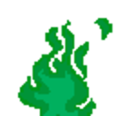 Emerald Fire — green emoji for Slack & Discord