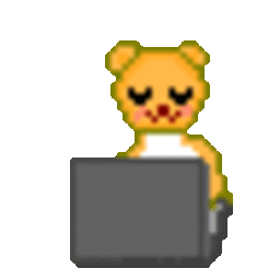 Bear Laptop — cartoon emoji for Slack & Discord (Discord)