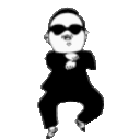 Psy Gangnam — cartoon emoji for Slack & Discord