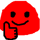 Rainbowblub Thumbsup — blob emoji for Slack & Discord