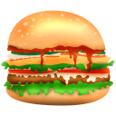 Burger 4 — cartoon emoji for Slack & Discord