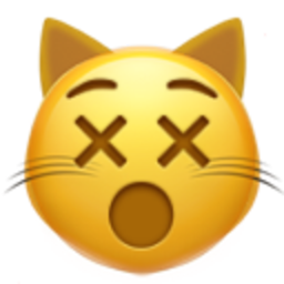 Dizzy Cat Face — cat emoji for Slack & Discord (Discord)